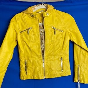 Children’s yellow pleather jacket